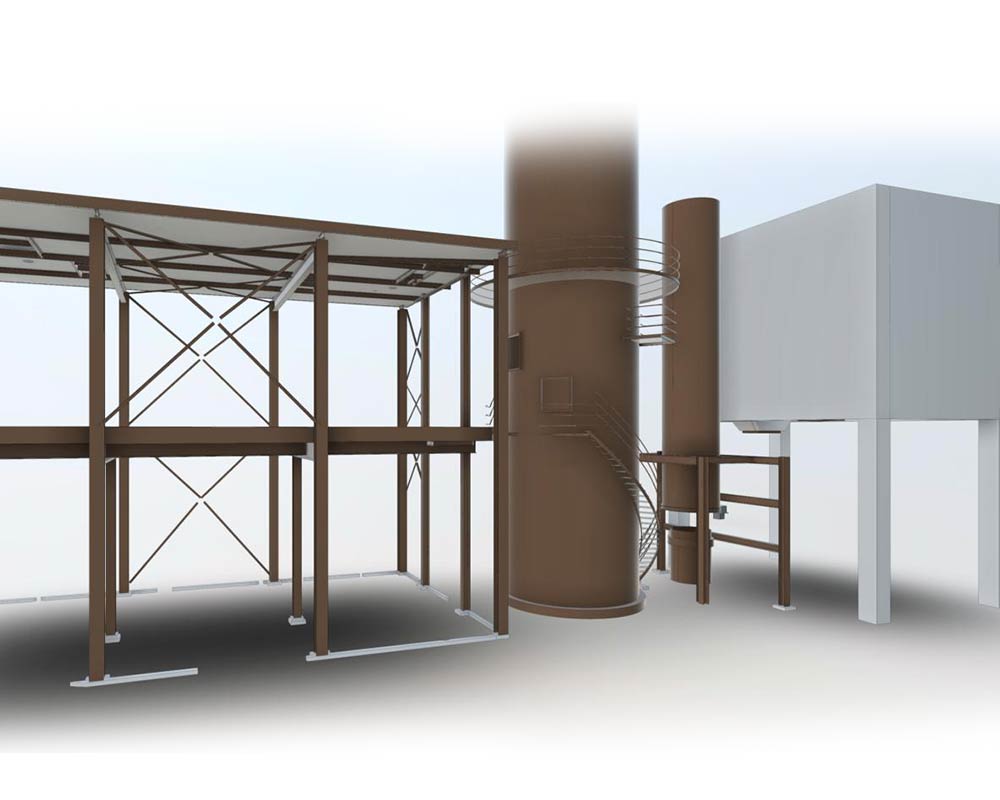 3d intekenen silo