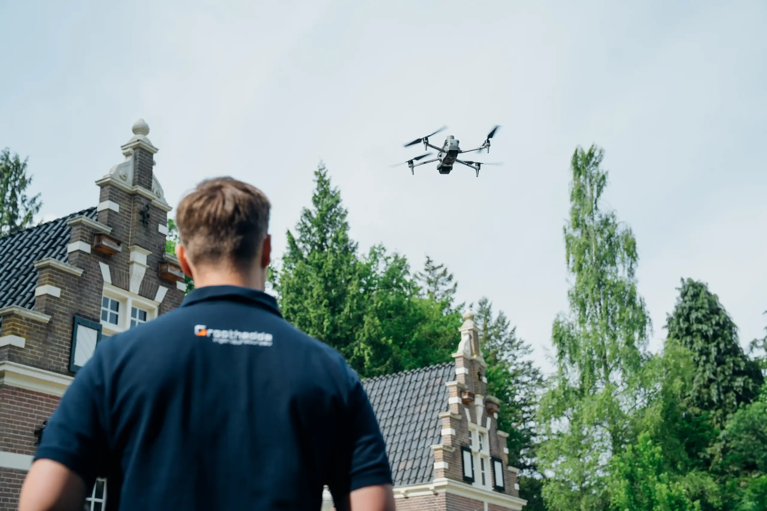 Drone scanning vanuit de lucht